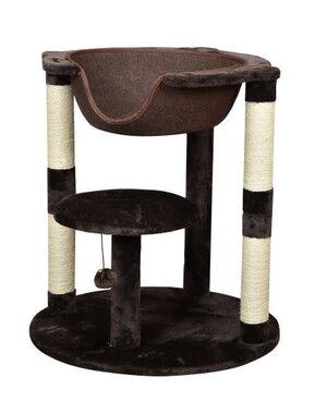 Bud'z Budz 2 Level Cat Tree with suspended Bed Brown