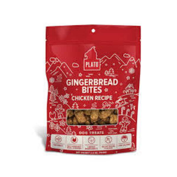 Plato Pet Treats Plato Gingerbread Bites Chicken Recipe 2.5oz