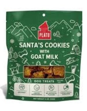 Plato Pet Treats Plato Santa's Cookies With Goats Milk 4oz