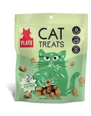 Plato Pet Treats Plato Cat Treats Chicken & Catnip Recipe 2.5oz