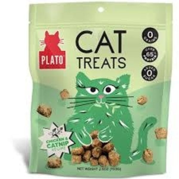 Plato Pet Treats Plato Cat Treats Chicken & Catnip Recipe 2.5oz