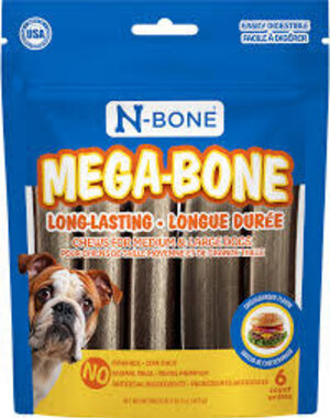  NPIC  N-Bone Mega-Bone Cheeseburger 6pk 476g