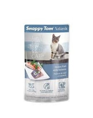 snappy tom Snappy Tom Naturals Ocean Fish With Salmon 3.5oz Pouch