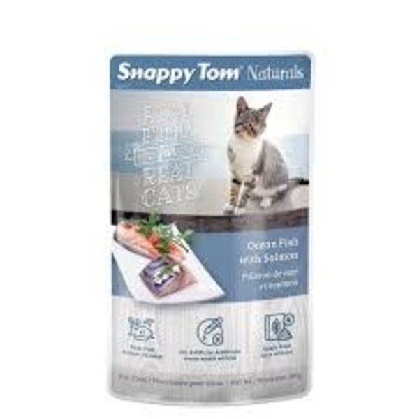 snappy tom Snappy Tom Naturals Ocean Fish With Salmon 3.5oz Pouch