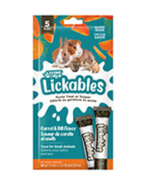 Living World Living World Lickables Carrot & Dill  Flavour 5x 10g