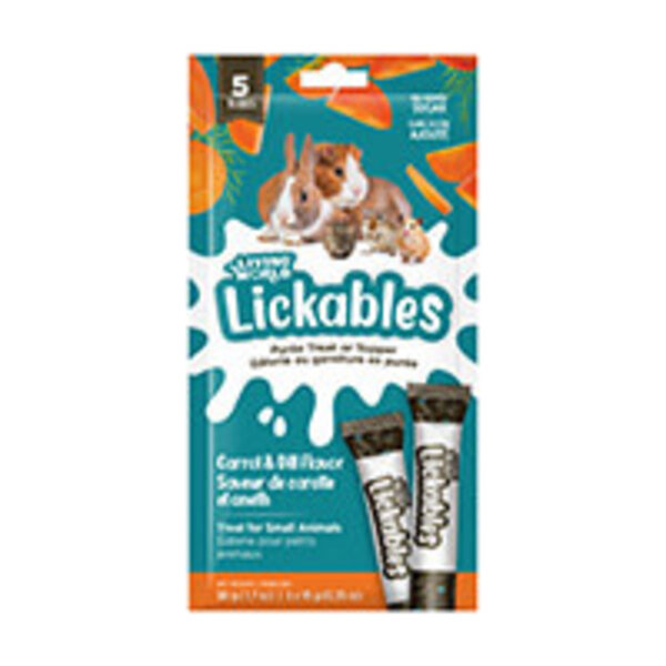 Living World Living World Lickables Carrot & Dill  Flavour 5x 10g