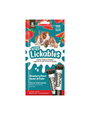 Living World Living World Lickables Strawberry Flavour 5x 10g