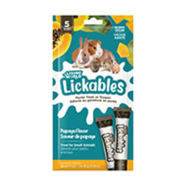 Living World Living World Lickables Papaya Flavour 5x 10g