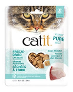 CatIt Catit Freeze Dried Cat Treat- Ocean Whitefish 1 oz