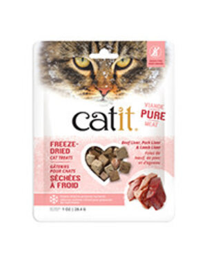 CatIt Catit Freeze Dried Cat Treat Beef ,Pork & Lamb Liver  1 oz