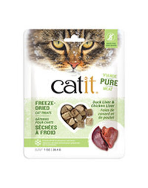 CatIt Catit Freeze Dried Cat Treat- Duck Live & Chicken Liver 1 oz