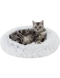 Best Friends by Sheri Best Friends by Sheri Oval Shag Faux Fur Cat Bed Frost (21" x 19")