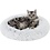 Best Friends by Sheri Best Friends by Sheri Oval Shag Faux Fur Cat Bed Frost (21" x 19")