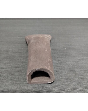 Fish  Head Ceramics Pleco Cave D Shape Pinched  End