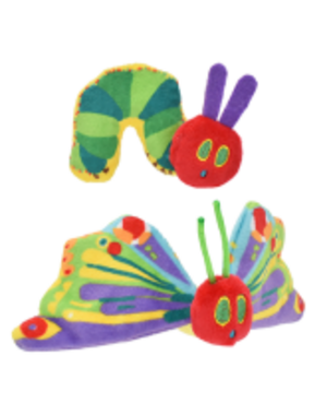 Multipet Products MultiPet Hungry Caterpillar Crinkle Toy Butter Fly and Caterpillar