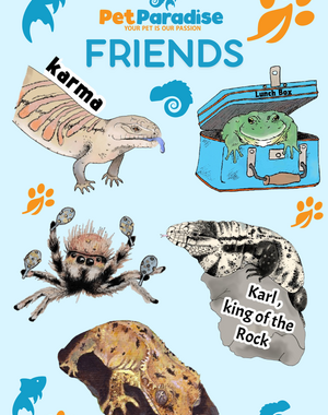 Leaky Inkwell Pet Paradise Friends Sticker Sheet
