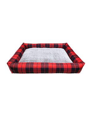 Ruff Love Ruff Love Bolster Cloud Bed Buffalo Plaid