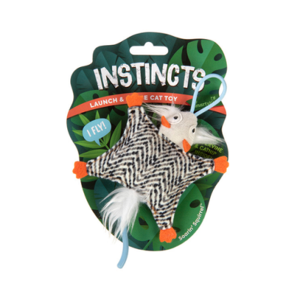 SmartyKat Instincts Soarin Squirrel Crinkle Launch