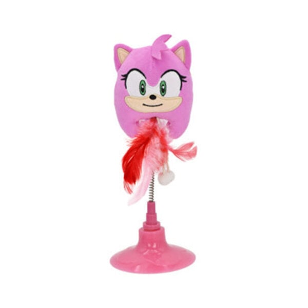 Multi Pet Sonic the Hedgehog Swatter Cat Toy- Pink  9"