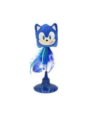  Multi Pet Sonic the Hedgehog Swatter Cat Toy- Blue  9"