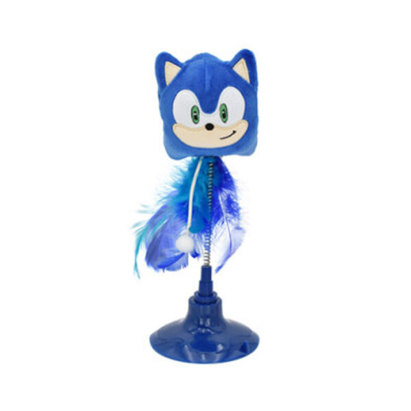 Multi Pet Sonic the Hedgehog Swatter Cat Toy- Blue  9"