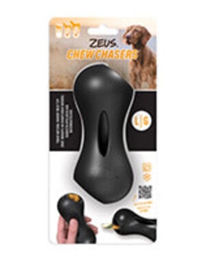 Zeus Zeus Chewchasers Rubber Treat Peanut - Black - Small - 11 cm (4.3 in)