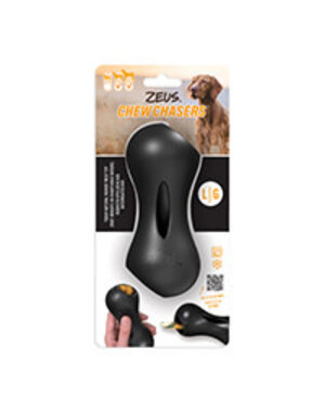 Zeus Zeus Chewchasers Rubber Treat Peanut - Black - Small - 11 cm (4.3 in)