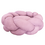 Goo-eez Goo-eez Suede Braided Round Bed Pink