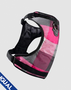 Canada Pooch Canada Pooch Everything Harness Pink Plaid  Large