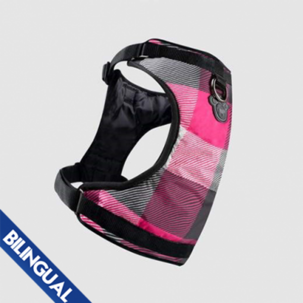 Canada Pooch Canada Pooch Everything Harness Pink Plaid  Large