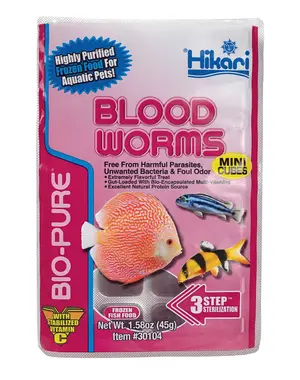 Hikari Hikari Frozen MINI Bloodworm Cube 1.58 Oz.