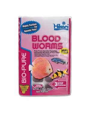 Hikari MINI Bloodworm Cube 1.58 Oz.