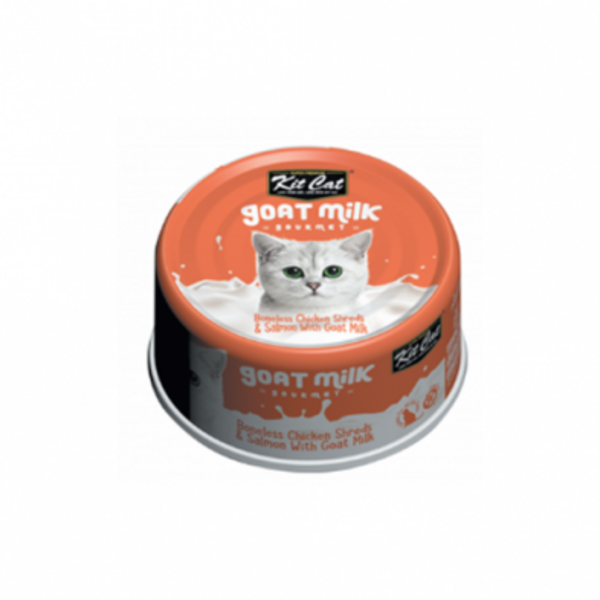 Kit Cat Kit-Cat Goat Milk Boneless chicken & Salmon 70g