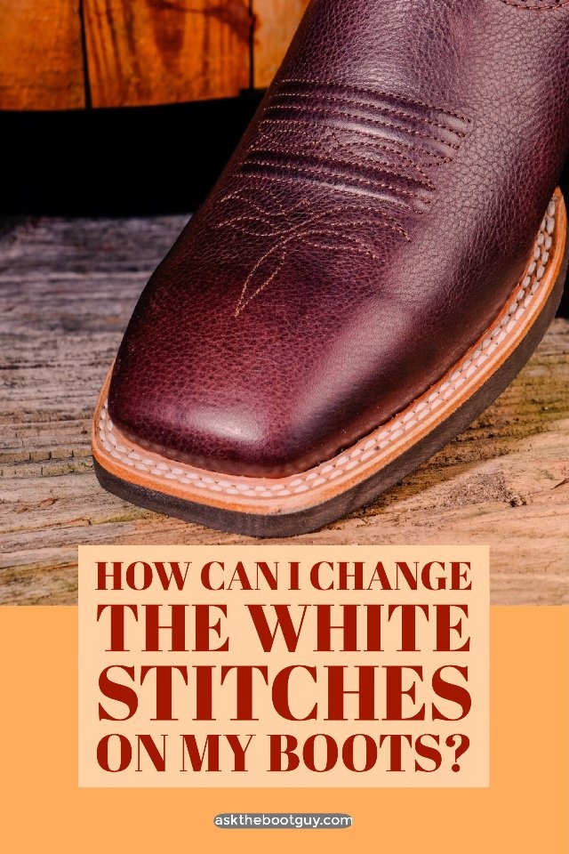 how to polish cowboy boots with stitching