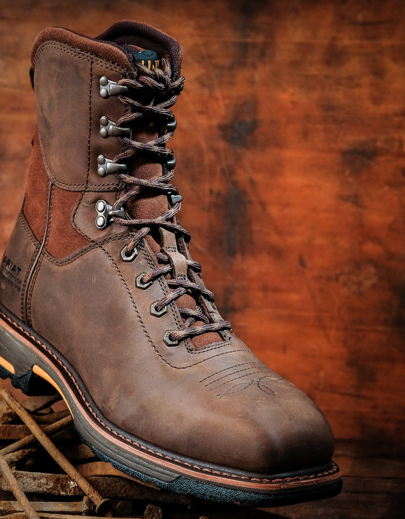 ariat workhog square toe lace up