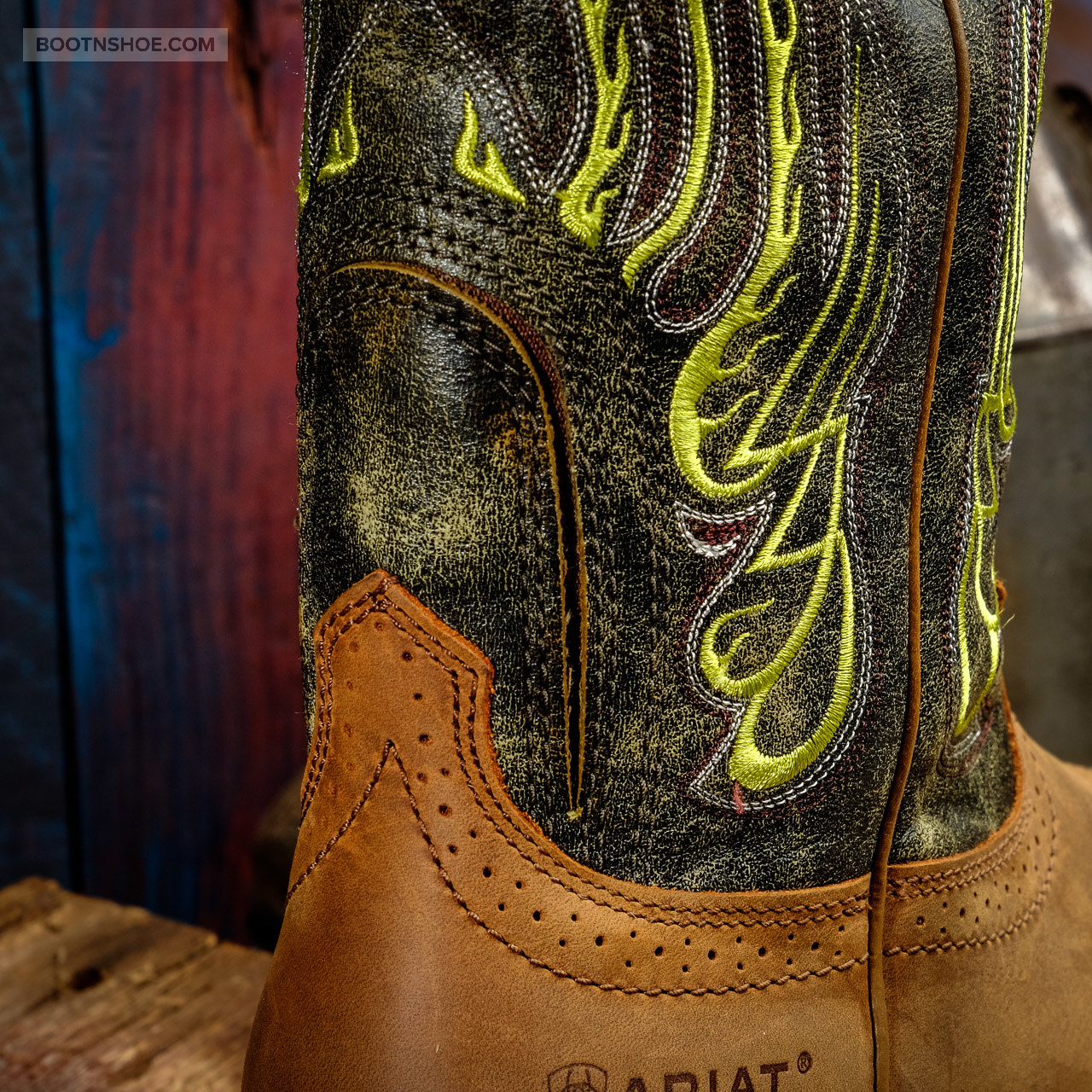 ariat boots green