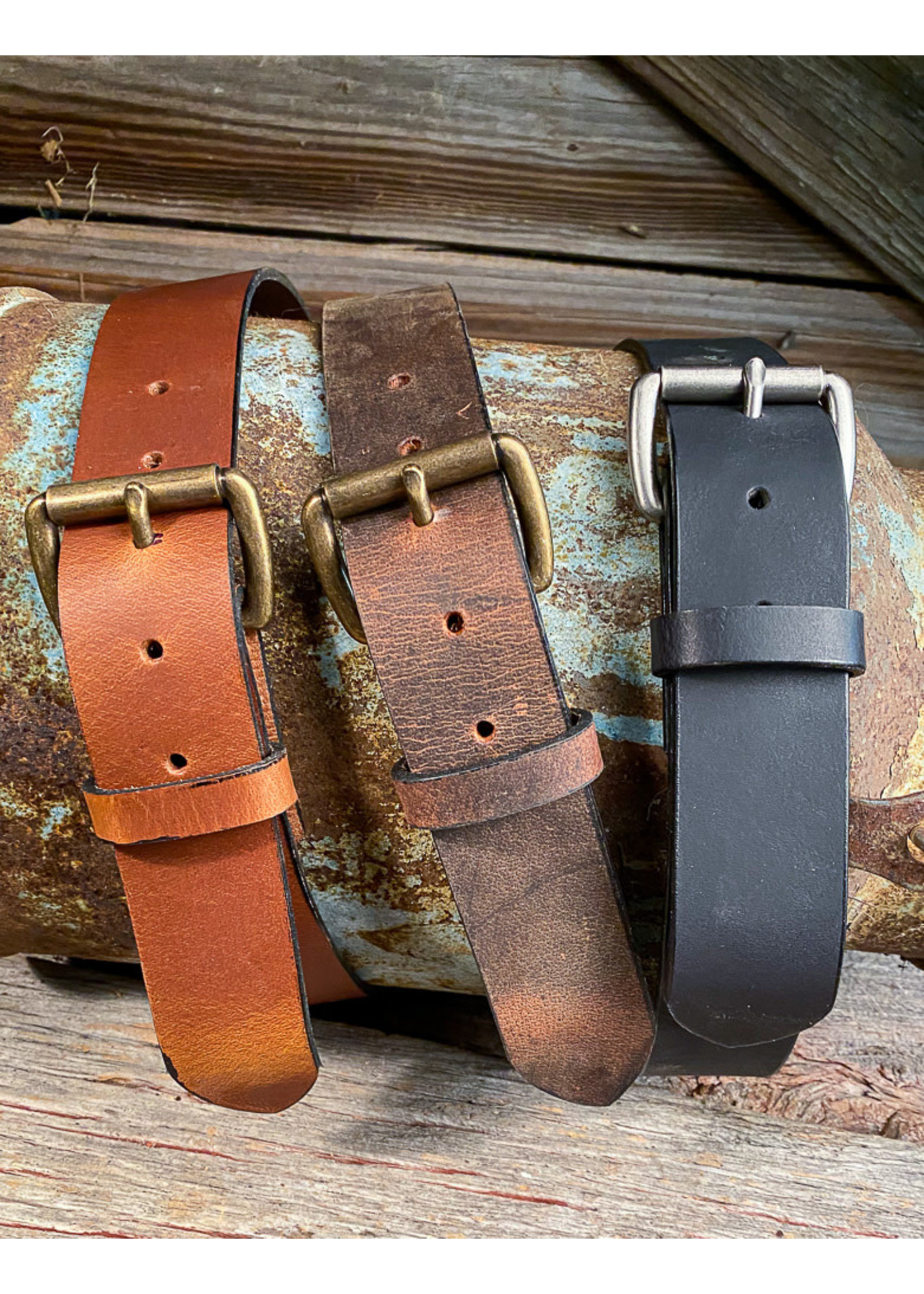 Boyer's Handmade Distressed Brown Belt 