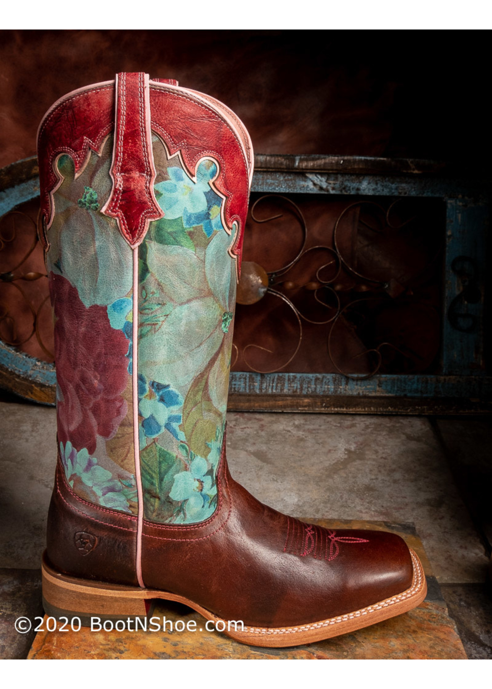 ariat fonda western boot rose