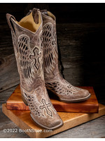 Corral Women's Wing and Cross Sequin Inlay Cowgirl Boots A1197
