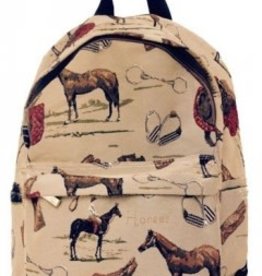 Backpack Canvas Tapestry Horse