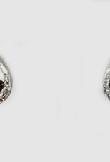 Earrings small horseshoe w/ stone