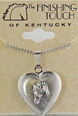 Horse heart locket