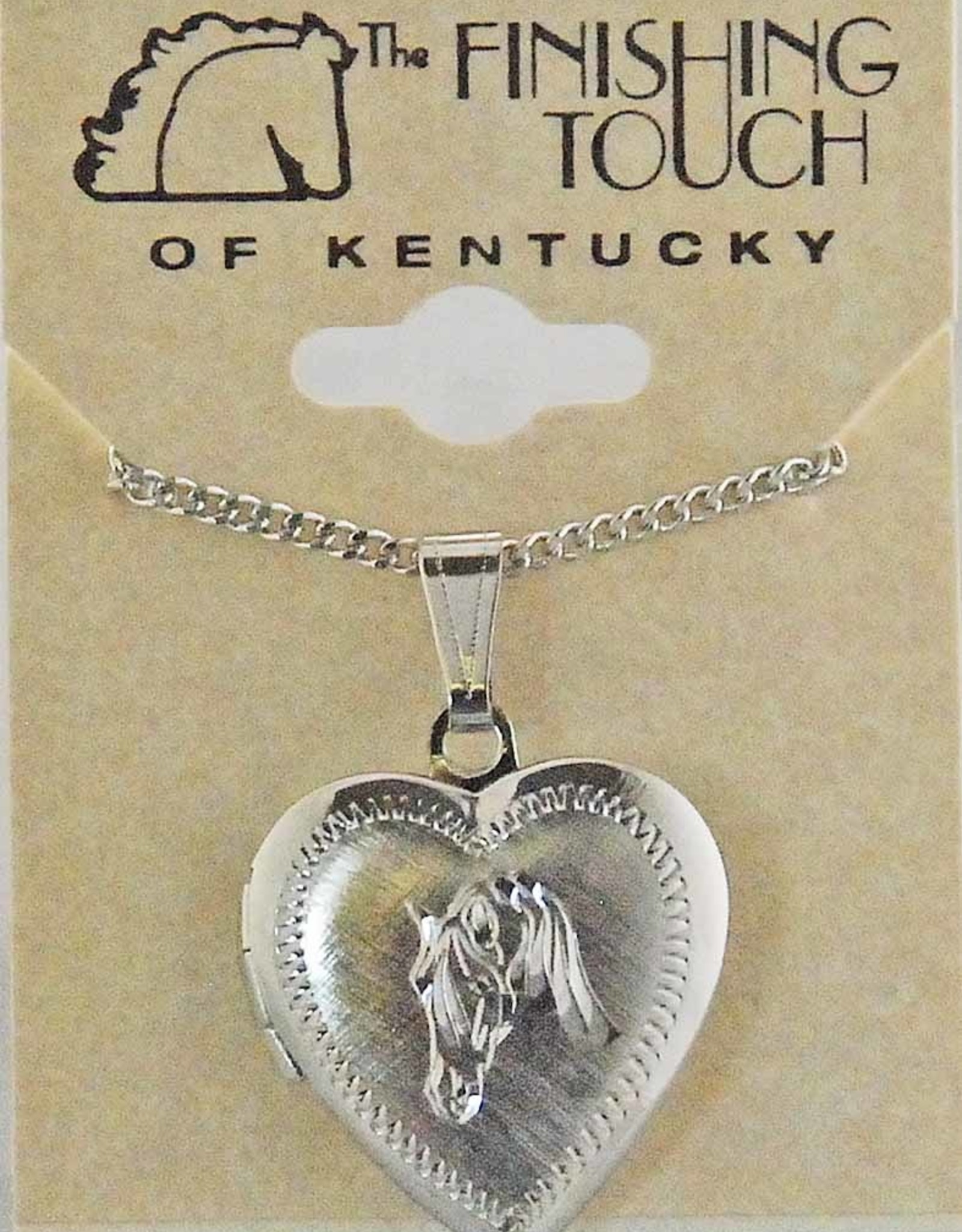Horse heart locket