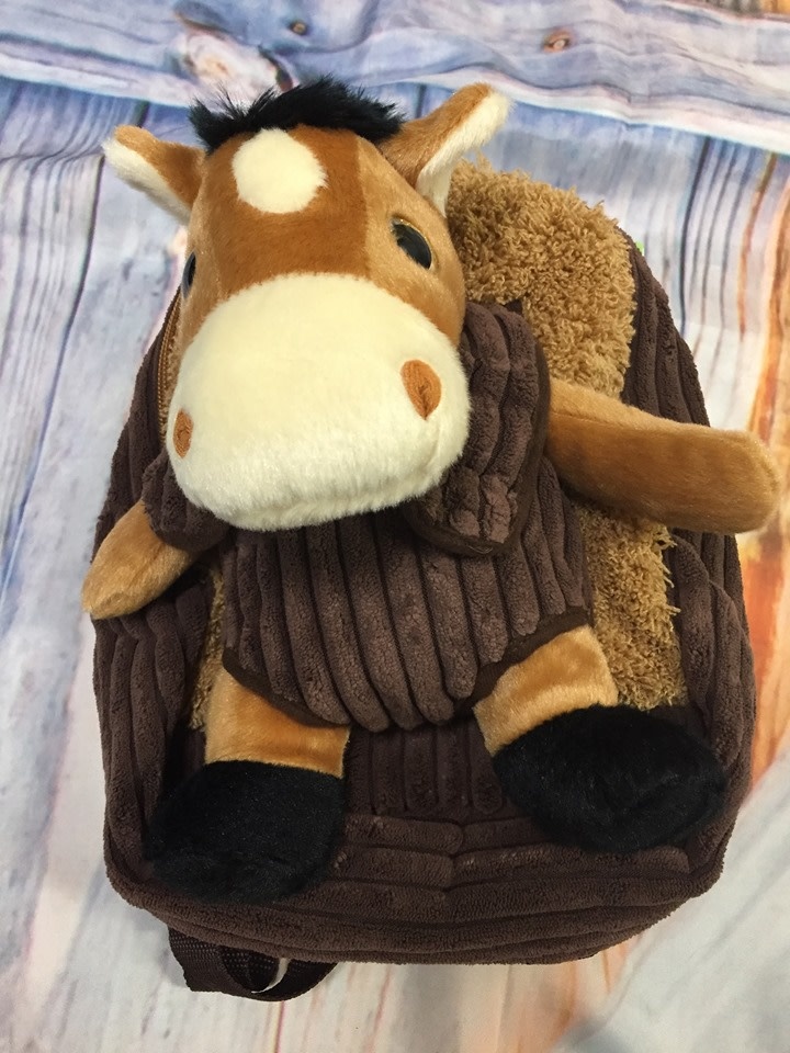 plush horse backpack