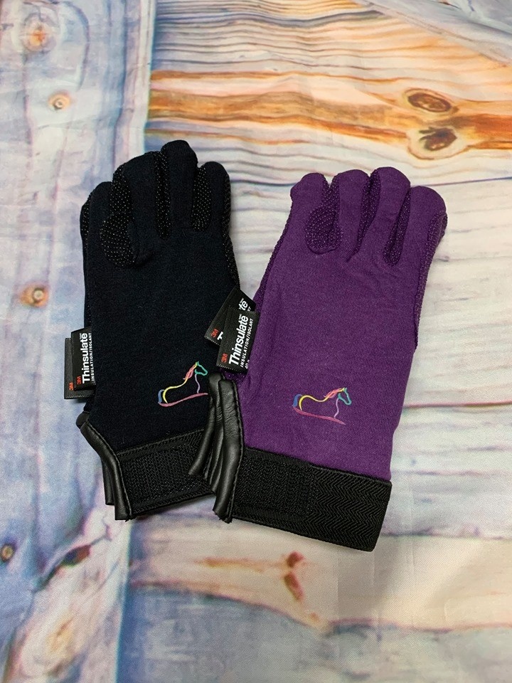 PRI PEBBLE GRIP WINTER RIDING GLOVES WITH THINSULATE LINING 