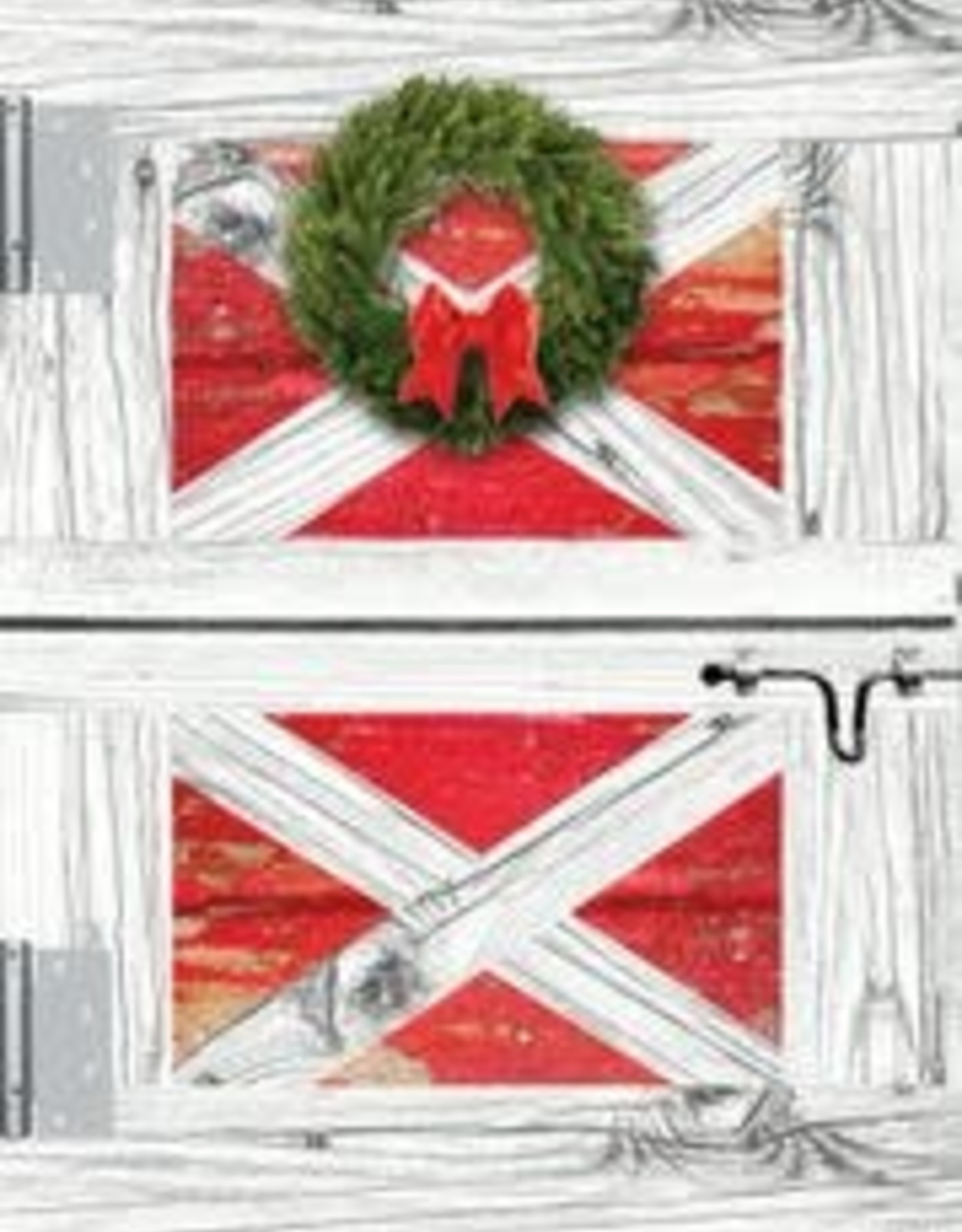Christmas Card Barn Door