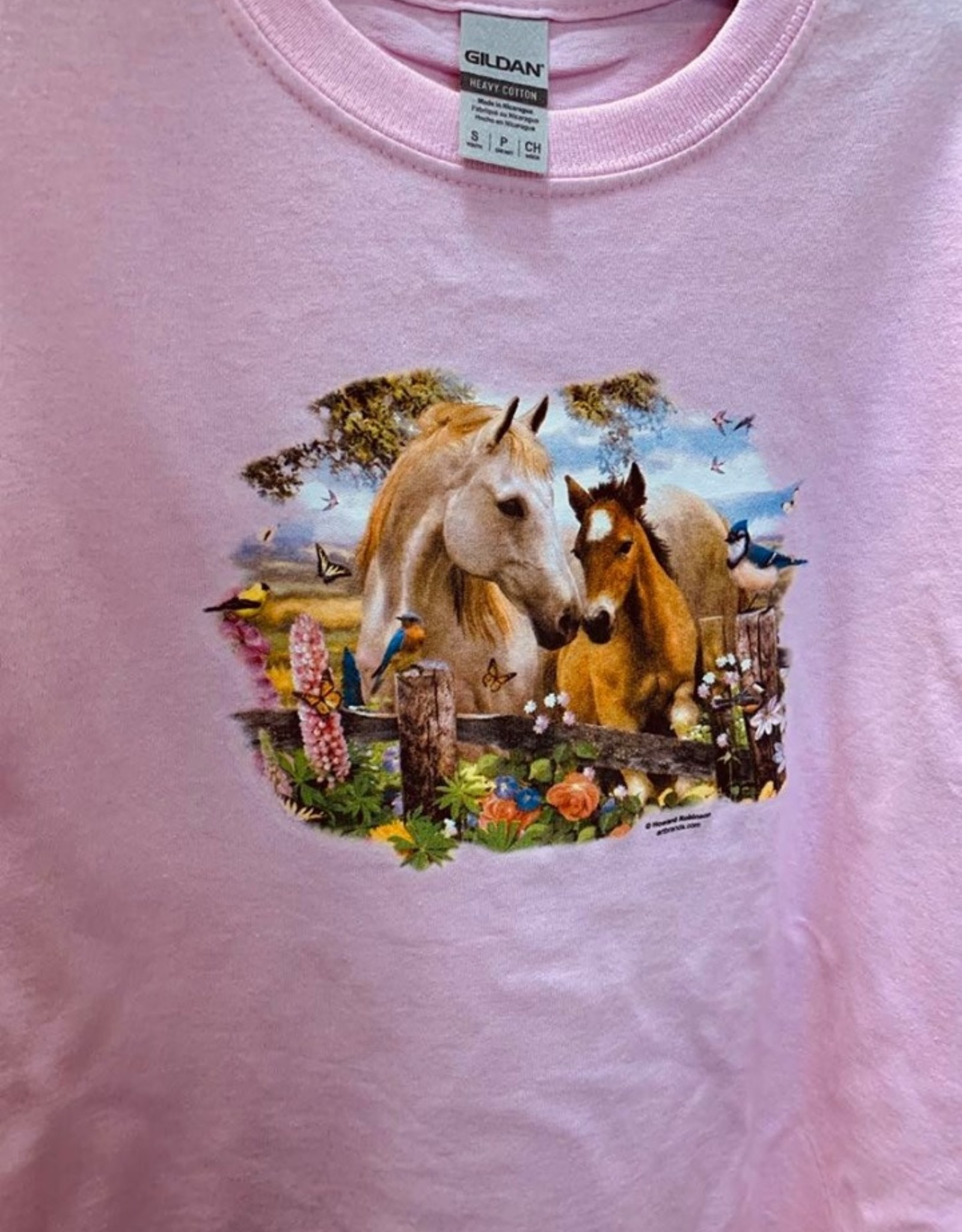 Kids T Shirt Mare and Foal Design