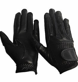 Tuff Rider Childs Stretch Leather Riding Gloves
