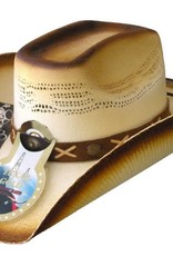 Cowboy Hat Texas Gold 8 Sec 3 Tone Brown