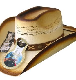 Cowboy Hat Texas Gold 8 Sec 3 Tone Brown